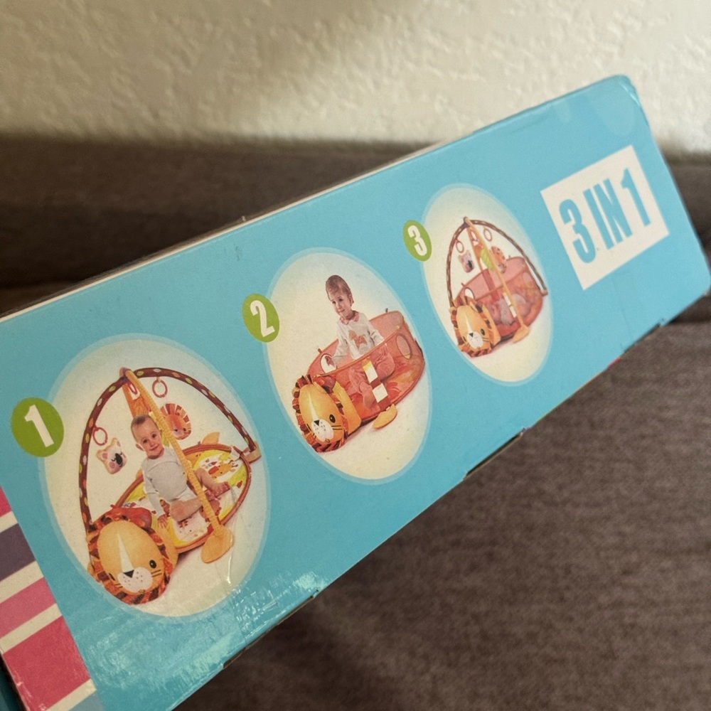 Baby Playmat 3-in-1 Kids Toy - Orange Lion Design - Picture 4 of 4